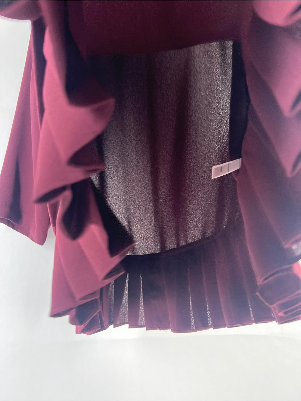 J. Jill Wine Burgundy Pleated-Hem Blouse - Picture 6 of 12